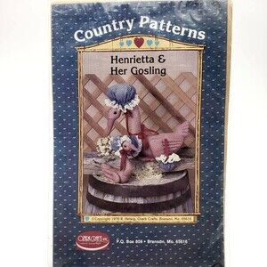 1976 Country Patterns Henrietta & Her Gosling Vintage Sewing Pattern